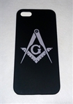 Black iPhone 5 case w/ Silver Masonic emblem