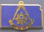 Kansas Past Master Lapel Pin