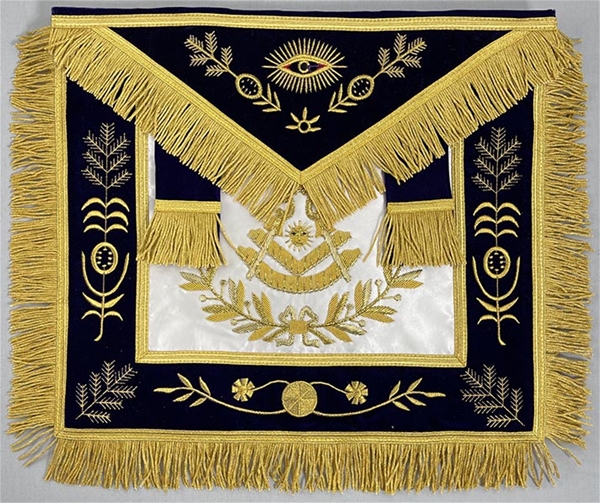 Grand Master Apron - Goldwork Bullion Emblem