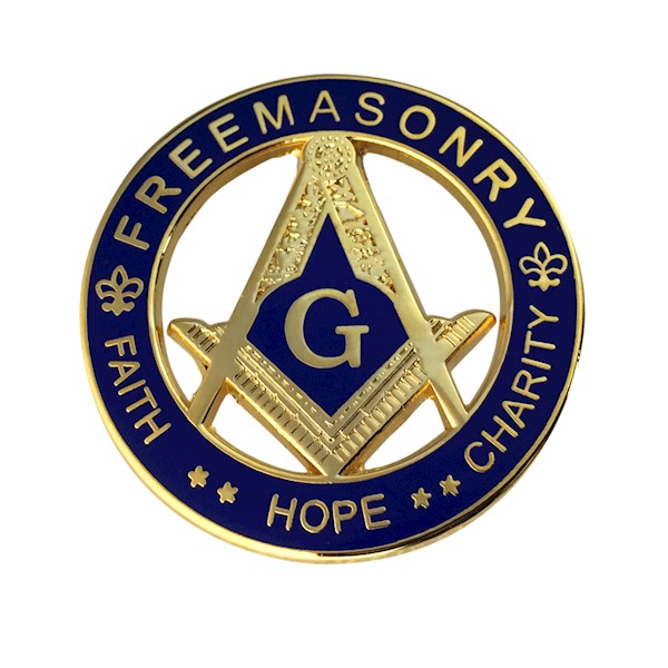 Masonic S & C within Circle Pin