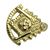 Past Master Lapel Pin  10K YG w diamond