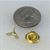 Master's Square Lapel button in gold tone