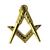 Masonic Square & Compass Lapel Pin