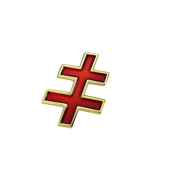 33* Cross Lapel Pin - Goldplate