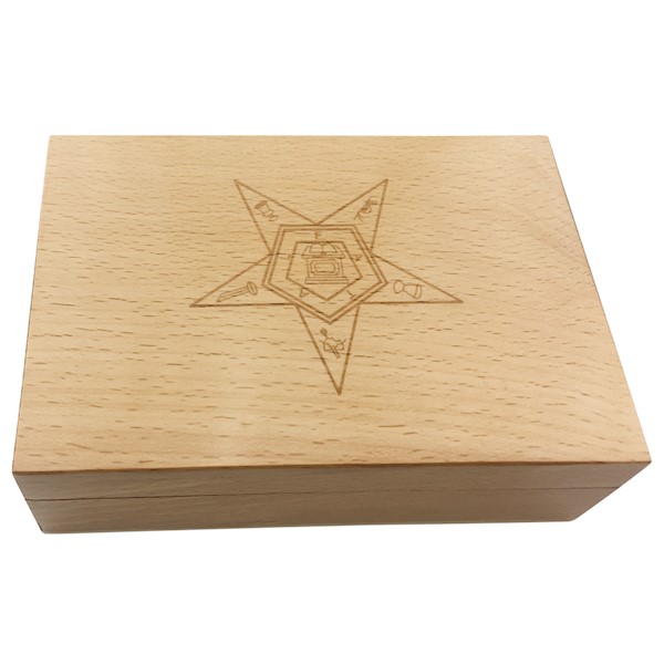 OES Keepsake Box with inlaid tile