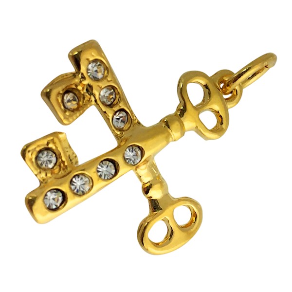 OES Treasurer Charm Goldtone