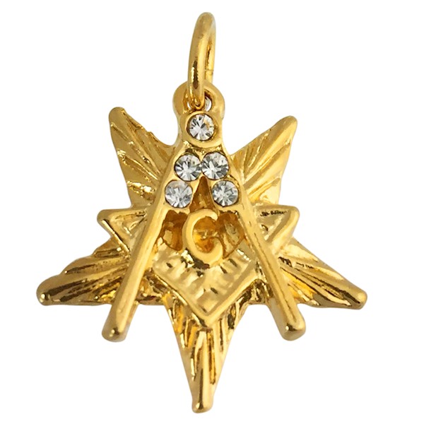 OES Worthy Patron Charm Goldtone