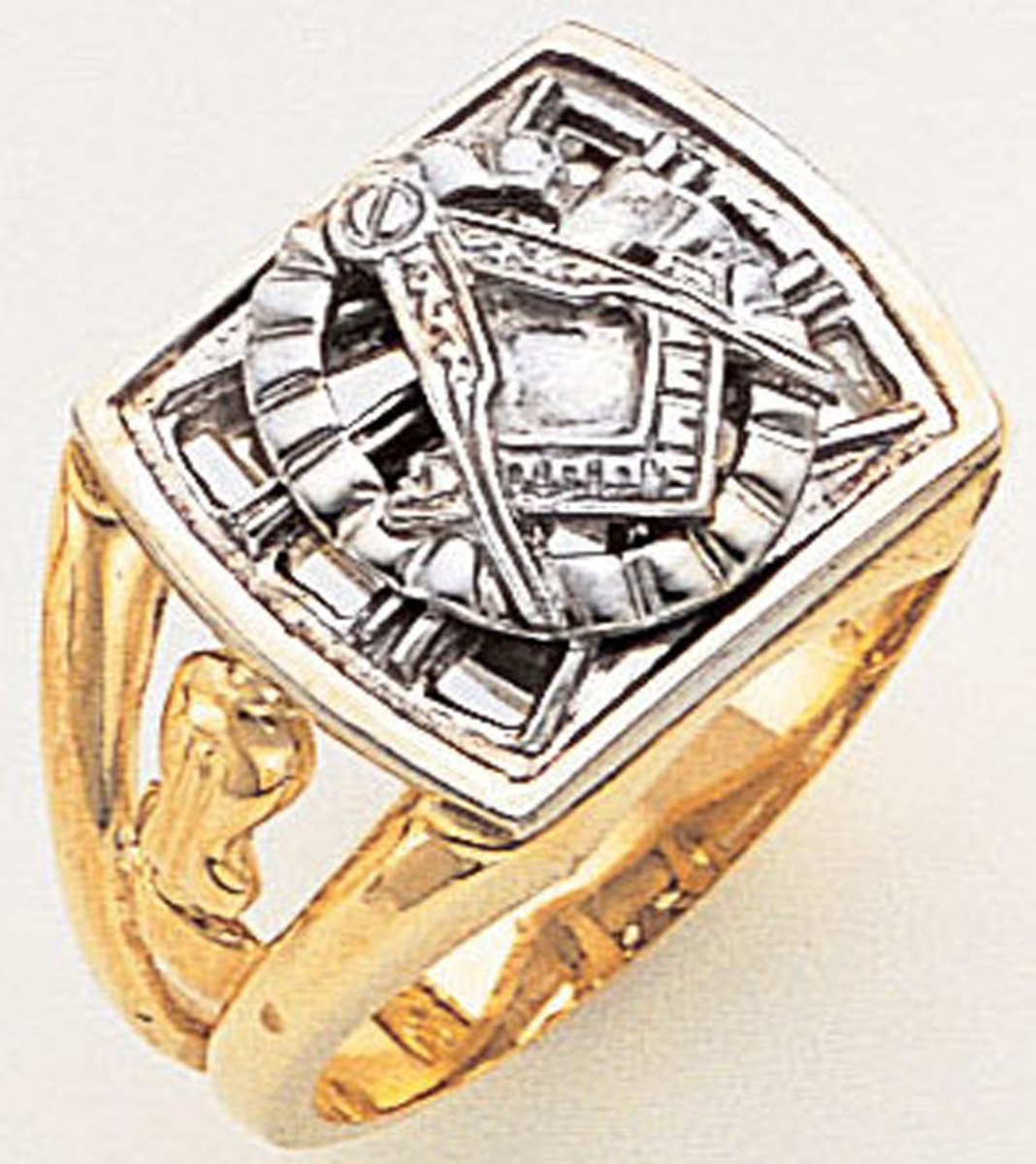 Gold Masonic Ring Open Ring 3336