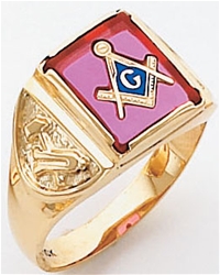 Masonic Ring - 5103 - solid back