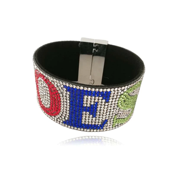 OES Rhinestone Clip bracelet