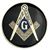 Masonic Auto Emblem with Black Background