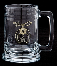 Masonic 15 oz Stein with Gold Emblem