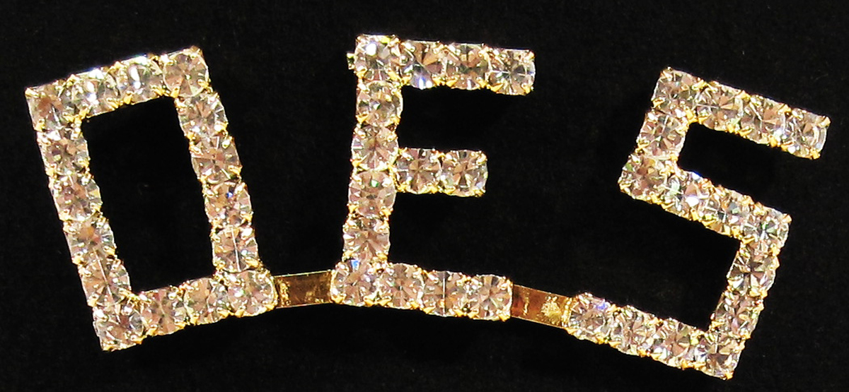 OES Rhinestone Pin Gold Plate