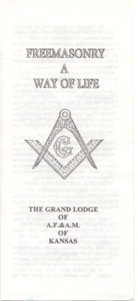 Feemasonry A Way of Life Pamphlet