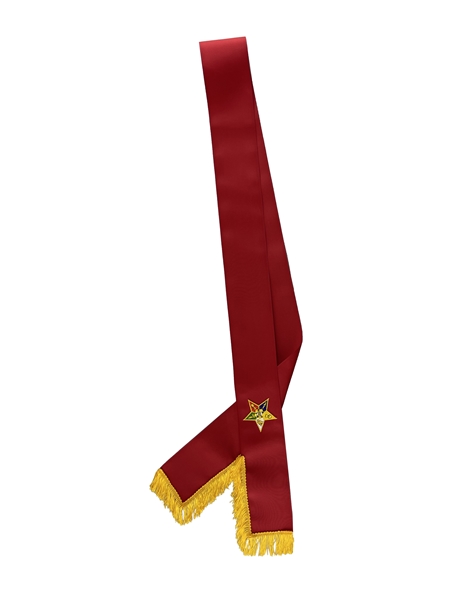 Plain Unlined Star Point Ribbon Sash 